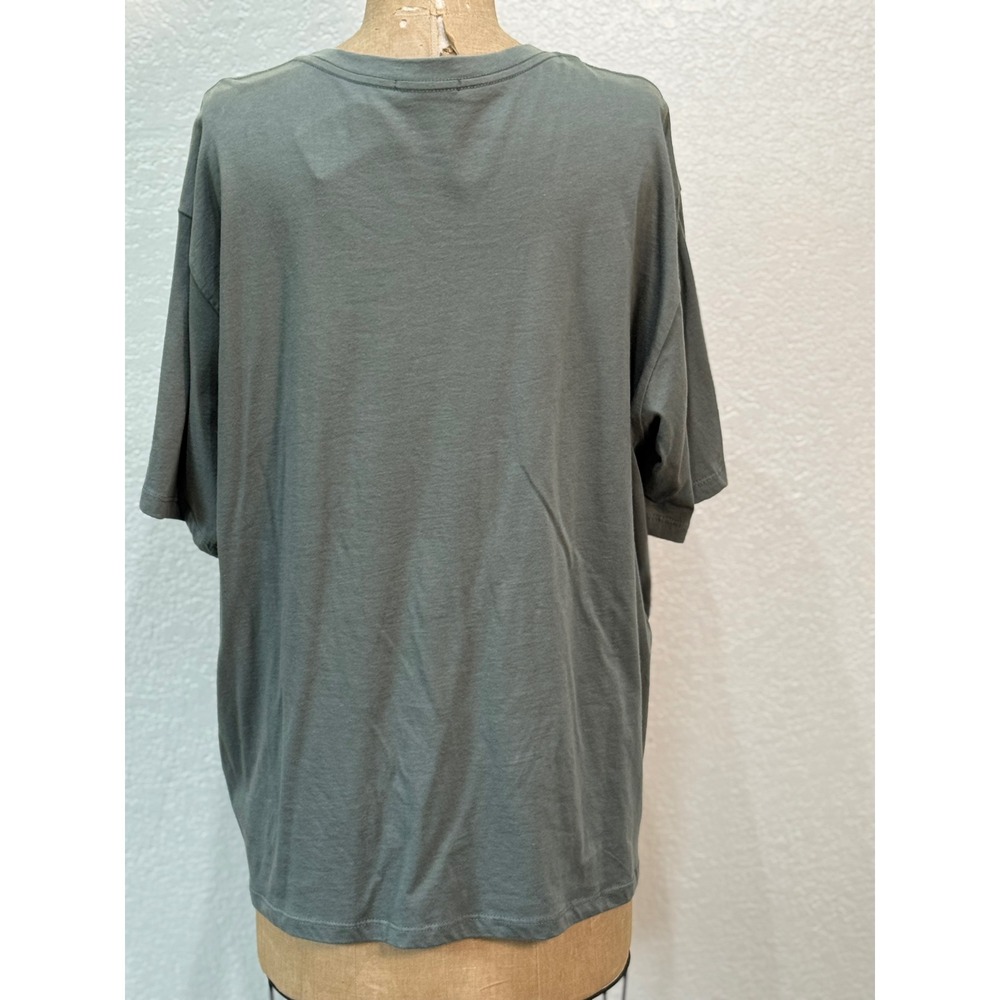 Zutter Nashville Music City 1970 Distressed Graphic Tee Gray Womens Large NWT - Picture 6 of 11